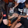 Yayaya çarpan aracın sürücüsü baygınlık geçirdi