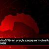 Antalya da hafif ticari araçla çarpışan motosikletin ... Antalya da hafif ticari araçla çarpışan motosikletin ...