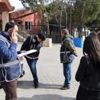 Kula da okul önlerinde huzur uygulaması