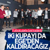 Ahmet Nur Çebi'den futbolcularla toplantı Ahmet Nur Çebi'den futbolcularla toplantı