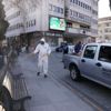 Çorlu da meydanlara korona virüs temizliği Çorlu da meydanlara korona virüs temizliği