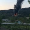 Karabük’te elektrik trafosu patladı Karabük’te elektrik trafosu patladı