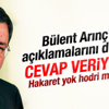 Melih Gökçek'ten Arınç'a cevap