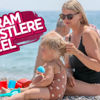 Antalya'da turistler sahile indi Antalya'da turistler sahile indi