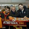 Galatasaray'a Erzurum'da coşkulu karşılama