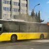 Can pazarı: İETT otobüsü alev alev yandı Can pazarı: İETT otobüsü alev alev yandı