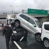 Peş peşe kazalar İstanbul trafiğini kilitledi Peş peşe kazalar İstanbul trafiğini kilitledi