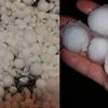 Ceviz büyüklüğünde dolu yağdı