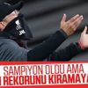 Şampiyon Liverpool'un puan rekorunu kırma şansı kalmadı Şampiyon Liverpool'un puan rekorunu kırma şansı kalmadı
