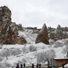 Kapadokya'yı kar kapladı