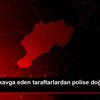 Tribünde kavga eden taraftarlardan polise doğum günü ... Tribünde kavga eden taraftarlardan polise doğum günü ...