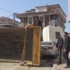Arnavutköy'de hafriyat kamyonu devrildi Arnavutköy'de hafriyat kamyonu devrildi