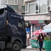 Beşiktaş'ta freni boşalan TIR kaldırıma çıkarak durabildi