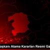 Cumhurbaşkanı Atama Kararları Resmi Gazete de