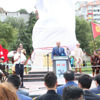 Manas Heykeli açıldı