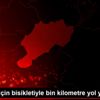 Yetimler için bisikletiyle bin kilometre yol yaptı Yetimler için bisikletiyle bin kilometre yol yaptı