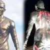 Ronaldo heykeline 'Messi' saldırısı Ronaldo heykeline 'Messi' saldırısı