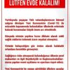 YTB den "lütfen evde kalın" çağrısı