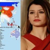 Beren Saat'in ün haritası Beren Saat'in ün haritası