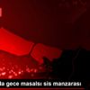 İstanbul da gece masalsı sis manzarası İstanbul da gece masalsı sis manzarası