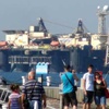 Çanakkale Boğazı'ndan deb gemi geçti Çanakkale Boğazı'ndan deb gemi geçti