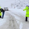 Konya'da kar karayollarını trafiğe kapadı