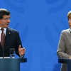 Davutoğlu, Merkel'le görüştü Davutoğlu, Merkel'le görüştü