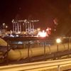 İzmir Aliağa'da gemi yangını