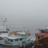 Çanakkale'de deniz trafiğine sis engeli Çanakkale'de deniz trafiğine sis engeli