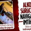 Alkollü sürücünün navigasyonla imtihanı! Merdivende asılı kaldı Alkollü sürücünün navigasyonla imtihanı! Merdivende asılı kaldı