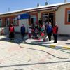 Erzincan da öğrencilere kırtasiye seti hediye edildi