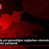 Tekirdağ da yol güvenliğini sağlarken otomobilin çarptığı ... Tekirdağ da yol güvenliğini sağlarken otomobilin çarptığı ...