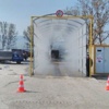 Hayvan Pazarında Araçlar Dezenfekte Ediliyor Hayvan Pazarında Araçlar Dezenfekte Ediliyor
