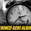 Saatlerinizi geri almayı unutmayın! Saatlerinizi geri almayı unutmayın!