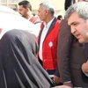 Kerbela'daki sığınmacılara Türkiye'den yardım Kerbela'daki sığınmacılara Türkiye'den yardım