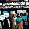 Yurt gazetesi çalışanları eylemde