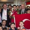 Milli tekvando takımı Türkiye'ye döndü Milli tekvando takımı Türkiye'ye döndü
