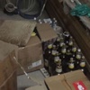 Kaçak içki imalathanesine baskın Kaçak içki imalathanesine baskın