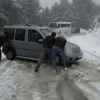 Kazdağları'nda kar yağışı! Mahsur kaldılar