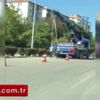 Otobüsü kaçıran vatandaşın azmi kamerada