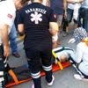 Sabah yürüyüşünde motosiklet çarpmasıyla ağır yaralandı Sabah yürüyüşünde motosiklet çarpmasıyla ağır yaralandı