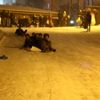 Karda kayabilmek için yoğunluktan sıra beklediler Karda kayabilmek için yoğunluktan sıra beklediler