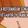 Tuzla referandum sonuçları İstanbul Tuzla seçim evet hayır oy oranları