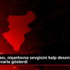 İnşaat ustası, nişanlısına sevgisini kalp deseniyle ... İnşaat ustası, nişanlısına sevgisini kalp deseniyle ...