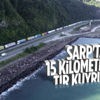 Sarp Sınır Kapısı’ndan ihracat arttı, TIR kuyruğu oluştu Sarp Sınır Kapısı’ndan ihracat arttı, TIR kuyruğu oluştu