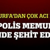 Şanlıurfa'dan acı haber, 2 polis şehit edildi Şanlıurfa'dan acı haber, 2 polis şehit edildi