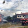 Ev yangınına helikopterli müdahale