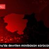 Kastamonu da devrilen minibüsün sürücüsü öldü Kastamonu da devrilen minibüsün sürücüsü öldü