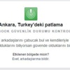 Facebook Ankara'daki kullanıcılarına bu mesajı geçti