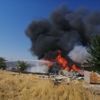 İzmir’de palet deposunda yangın İzmir’de palet deposunda yangın